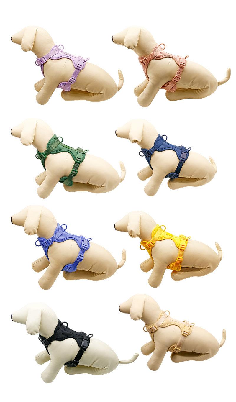 New Lightweight Custom Logo Pet Dog Safety Harness Adjustable Soft Padded Air Layer Dog Harness
