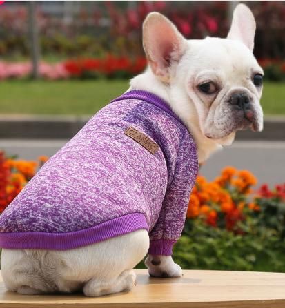 Classic Knitwear Sweater Fleece Coat Soft Thickening Warm Shirt Winter Pet Dog Cat Clothes, Puppy Costume Clothing for Small Dog