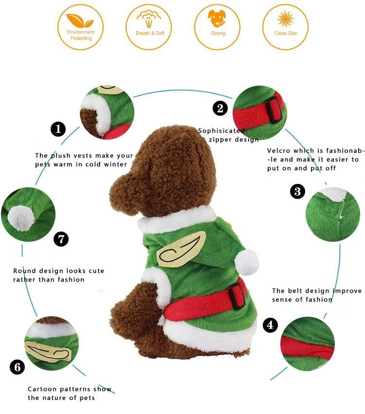 Clothes for Dog Costume Christmas Pet Dog Clothes Winter Hoodie Coat Pet Clothing/