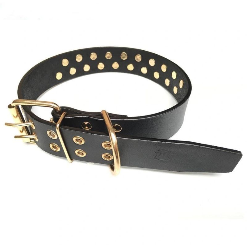Customized PU Leather Dog Collar for Pet Dog Spiked Studded PU Leather Dog Pet Leash Collar Rivets Pet Necklace