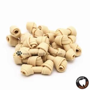 2&quot; Dog Dental Cleaning No-Rawhide Knotted Bone White Dog Chew Bone