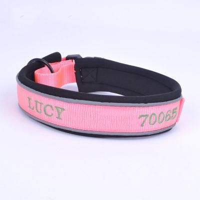 Eco Friendly Dog Pet Collar DIY Nylon Coller Pet Reflectiver Durable Collars for Pets