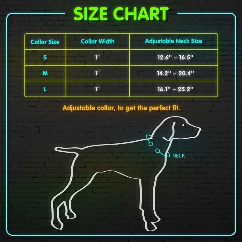 USB Rechargeable Glowing Pet Collar LED Collar
