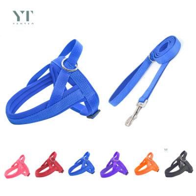 Manufacturers Plain Dog Lead Nylon Tactical Soft Neoprene Padded Quick Fit R Dog Strap Harness for Dogs