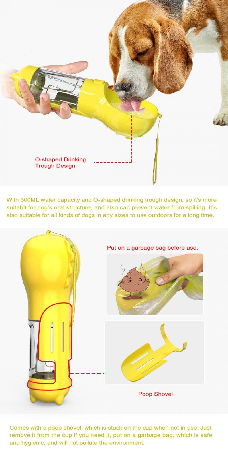 Customize OEM ODM New Arrival Dog Outdoor Water Feeder Bottle