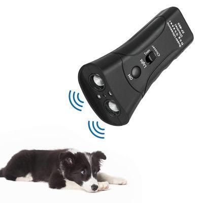 Ultrasonic Handheld Dog Repellent Infrared Dog Deterrent 3 in 1 Pet Trainer