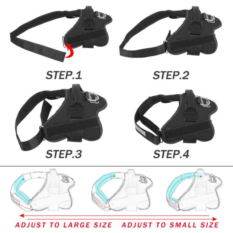 No-Pull Reflective Breathable Adjustable Pet Harness