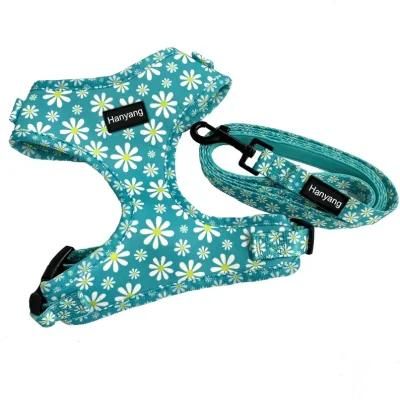 Wholesale High Quality Adjustable Luxury Design Dog Harness Vest Custom Dog Harness Leash Set