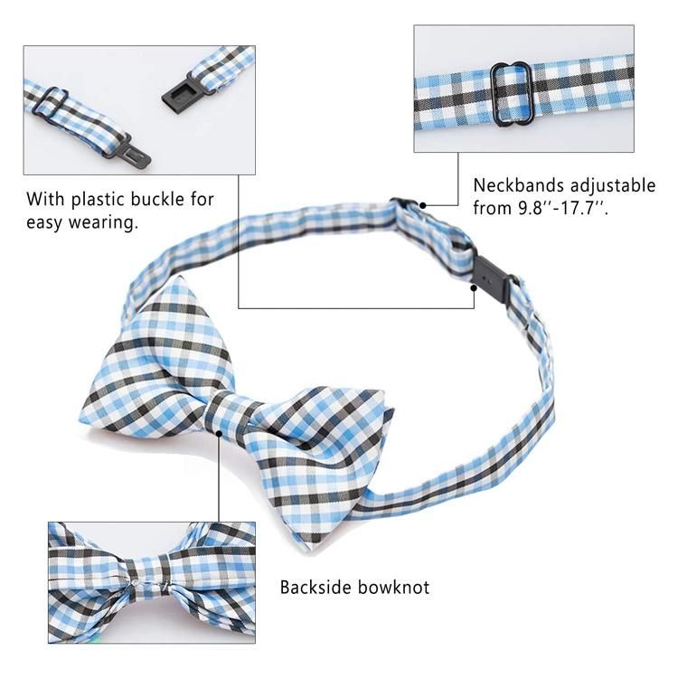 Adjustable Cotton Fabric Cat Dog Bow Ties Collar for Dogs