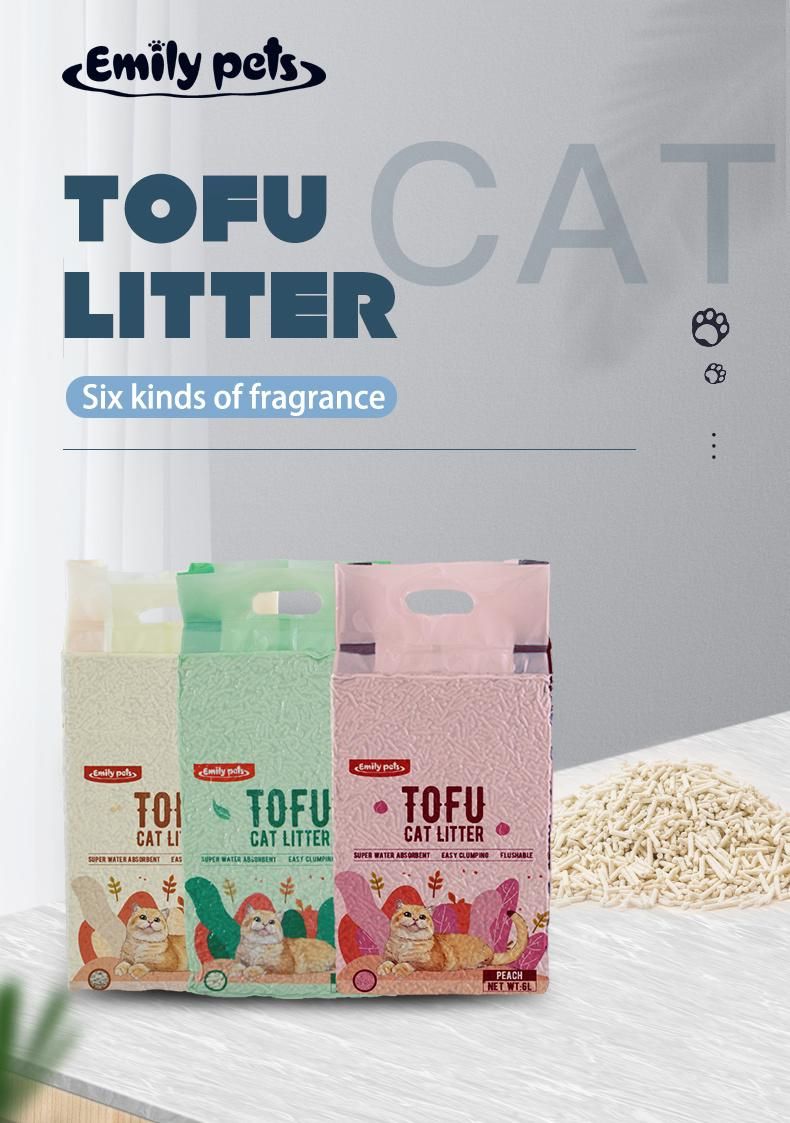 Fast Clumping Colorful Plant Tofu Cat Sand Pet Products