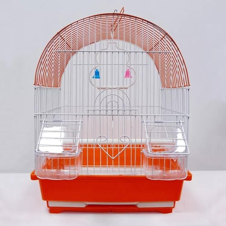 Strong Iron Breeding Cage Small Parrot Cage Square Bird Cage Blue Portable Outdoor Indoor Pet Carrier with Handle