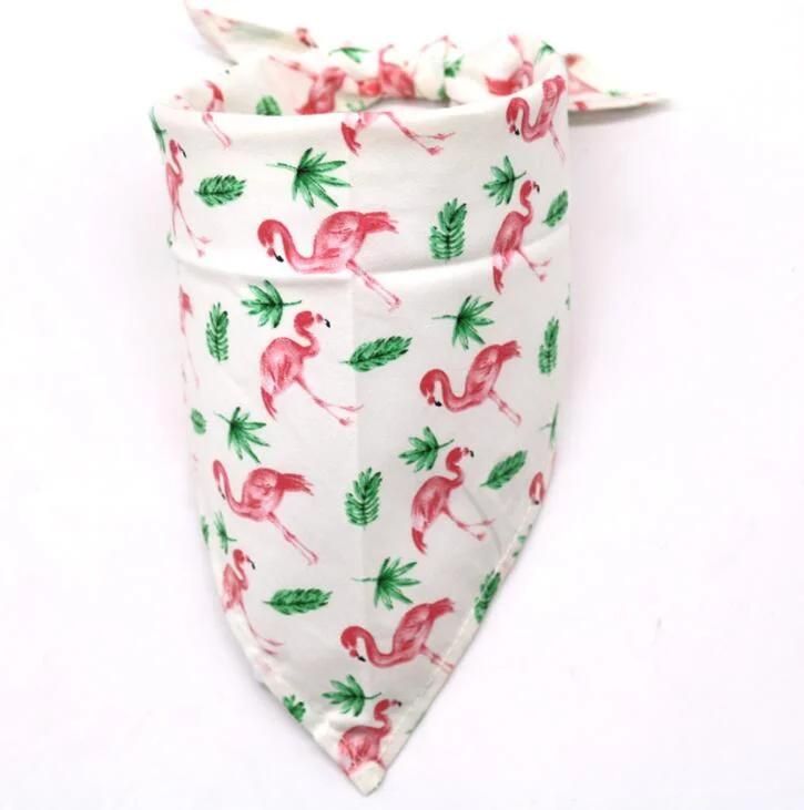 Leaf Plant Triangle Pet Bibs Reversible Triangle Saliva Towel Collar Scarf for Dogs Cats Pets