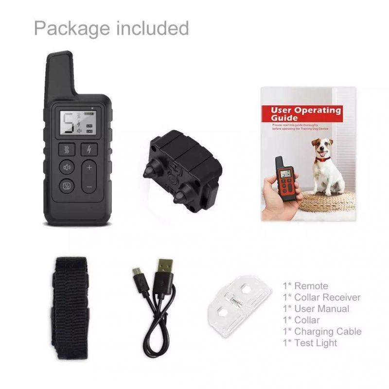 Rechargeable Waterproof Remote Electronic Dog Training Smart Dog Collar Pet Accessories