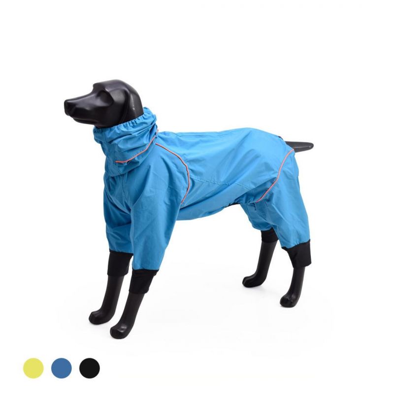 Waterproof Pet Raincoat Dog Rain Jacket Pet Clothes with Four-Legs Style Wtih High Quality