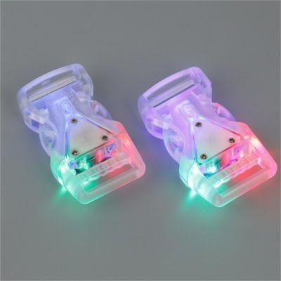 Hot Sell Waterproof Plastic Buckle LED Buckle for Dog Lead