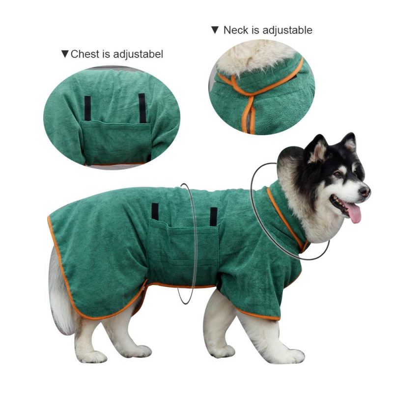 Super Absorbent Microfiber Fast Quick Dry Dog Cat Wholesale Cleaning Products Soft Adjustable Pet Towel