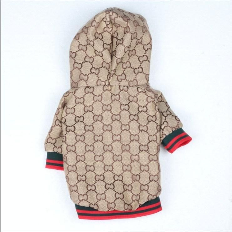 Fashion Brand Zip-up Pet Jacket Waterproof Dog Clothes Coat