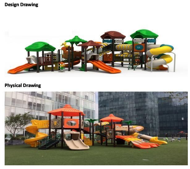 2021 Customized Large Outdoor Playground Children Plastic Slide