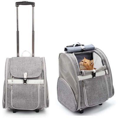 Multifunction Durable Reusable Dog Carrier Roller Carrying Pet Trollry Bag