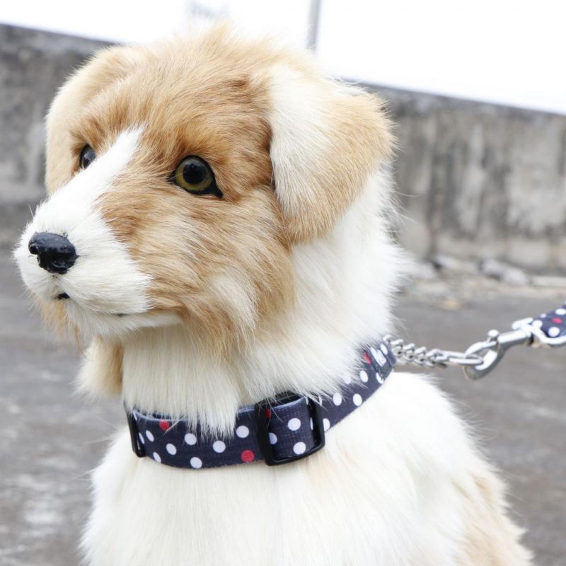 Wholesale Polyester Custom Adjustable Buckle Chain Pet Martingale Dog Collar for Training