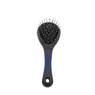 Hot Selling Dog Pet Products 2 Sided Dog Grooming Brush Pet Comb Blue-S