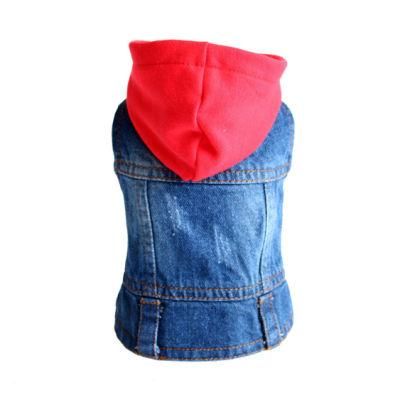 Pet Denim Coat Dog Jeans Jacket Doggie Vest