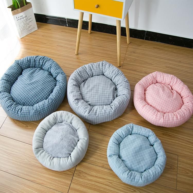 Hot Selling Comfortable Linen Fabric Pet Bed Pet Dog Soft Warm Mat Bed Pad for Dog Cat