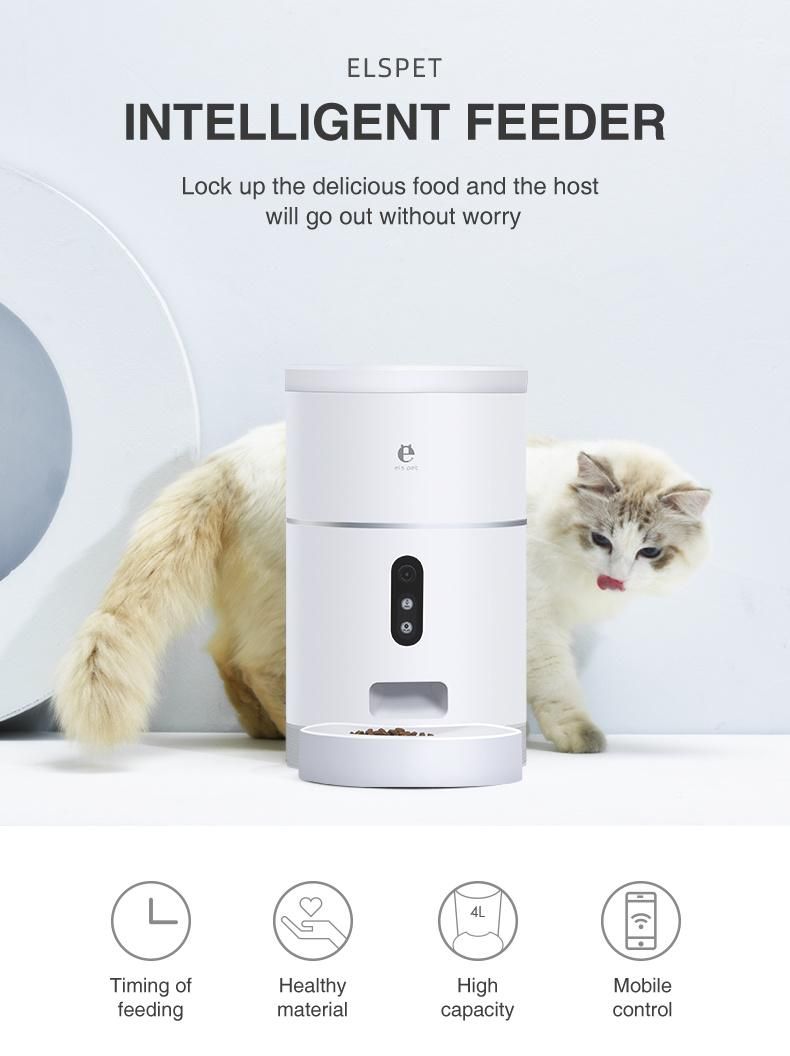 Dog Products, Automatic Cat Feeder, Timer Cat Feeder, Suitable for Pet Dry Food, Suitable for Cats and Dogs, 4L