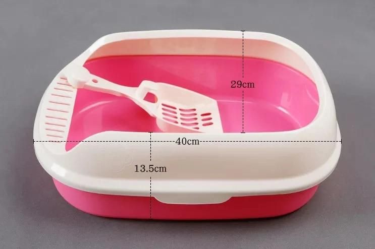 Hot Sell Eco-Friendly Plastic Cat Litter Clean Box with Scoop