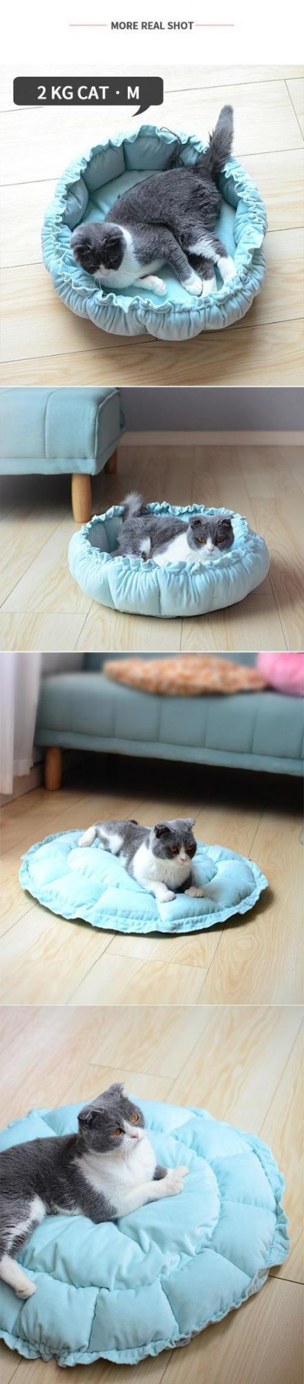 Latest Promotion Price Luxury Round Drawstring Pet Sofa Mattress Cotton Printed Linen Dog Mat Bed