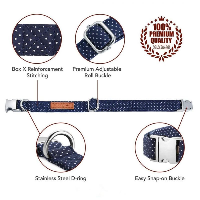 Dog Cat Collar Bowtie, Soft Comfortable, Adjustable Collar