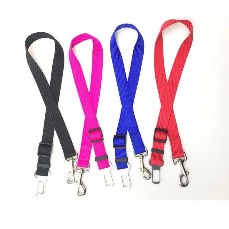 Custom Colorful Nylon Dog Car Seat Belt Collar for Dog Pet Supplier