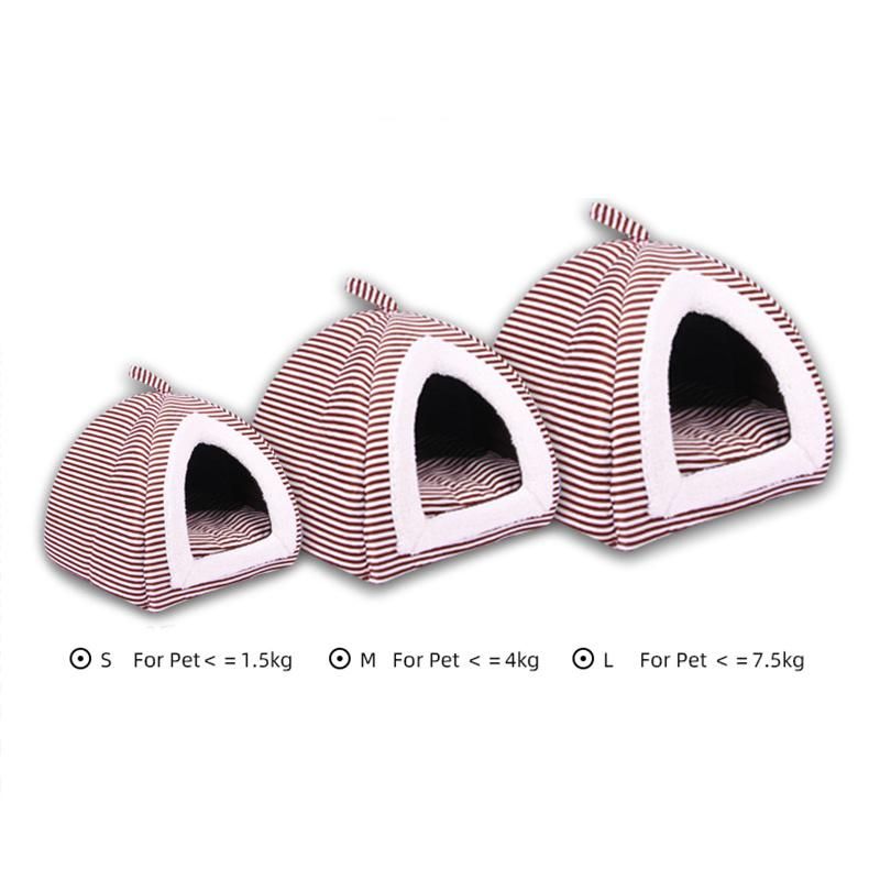 Wholesale Three Piece Striped Pet Nest Bed