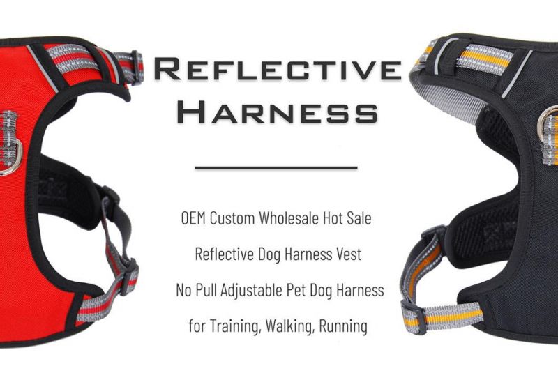 2022 Custom No Pull Reflective Dog Harness Breathable Adjustable Dog Harness