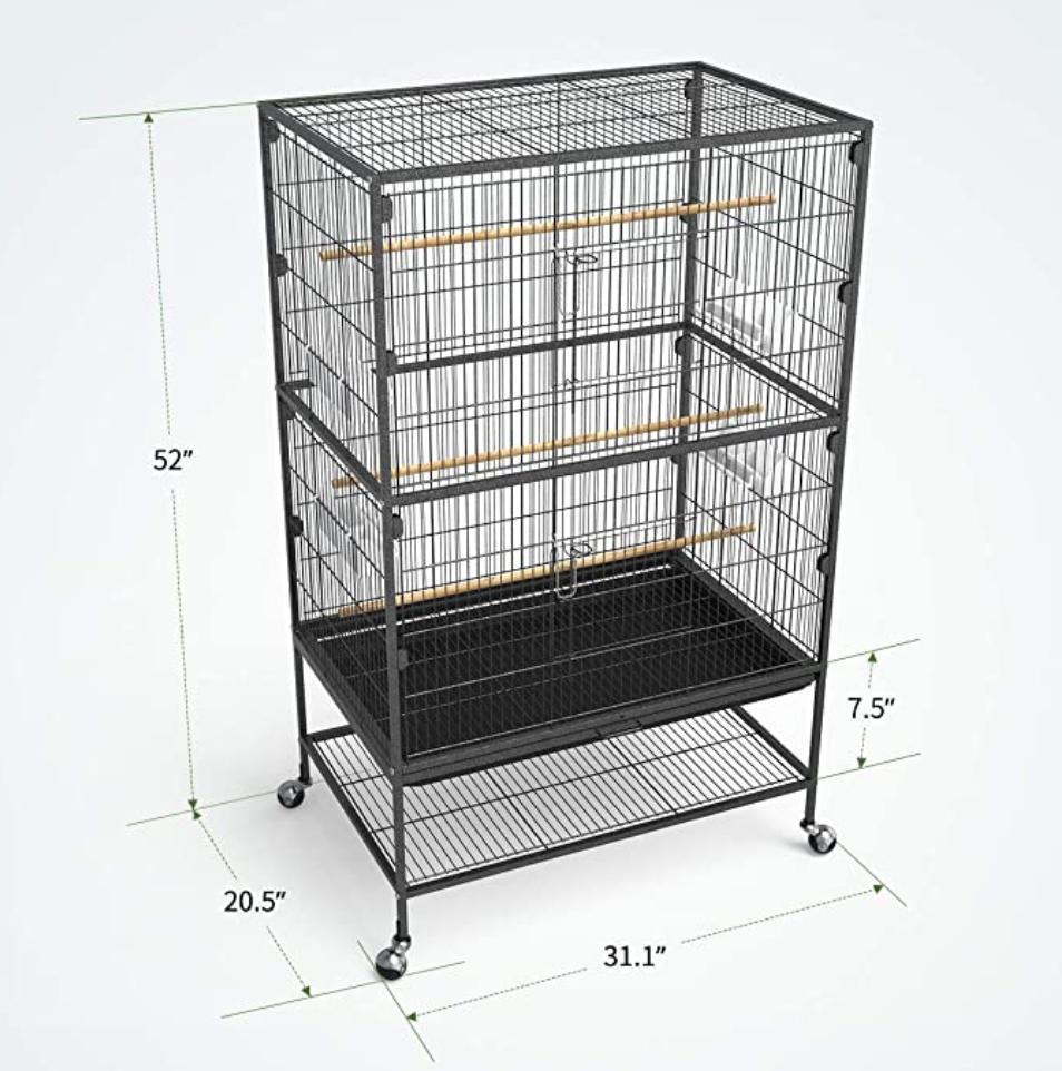 in Stock Customize OEM ODM Rotunda Bird Perch Stand up Parrot Cage