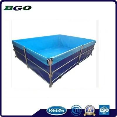 Square Shape Foldable Outdoor PVC Tarpaulin Fish Tank