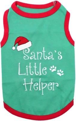 Pet Funny Christmas Holiday Dog Cat Pet Shirts Tee Tanks Santa Outfit