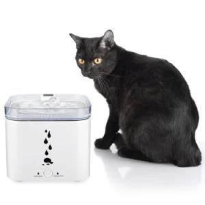 Intelligent Pet Water Fountain Automatic Dog Cat Water Dispenser 2.75L Drinking Fountains Bowl with LED Light