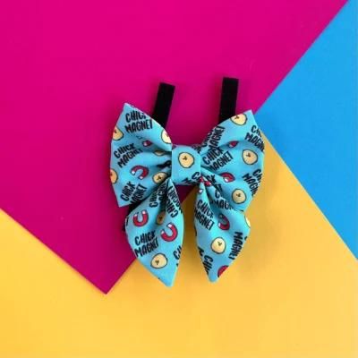 Ins Style Rainbow Leashes with Bowknot Amazon Hot Sell Popular Pet Bandana and Bow Pet Decorate Bows for Dogs