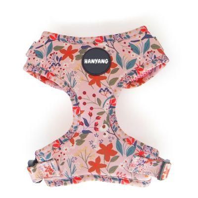 Free Samples Pet Harness Custom Design Wholesale Neoprene Adjustable Dog Harness Set