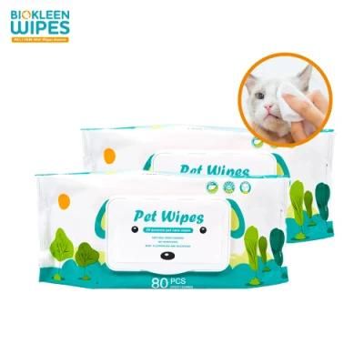 OEM Pet Cleaning Product Pet Ear Wipes Prevent Ear Mites and Clean Ears Wipes for Cats and Dogs