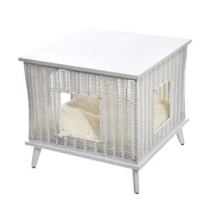 Renel China Pet Furniture Professional Supplier Customizable Size PE Rattan Handweaving Pet House