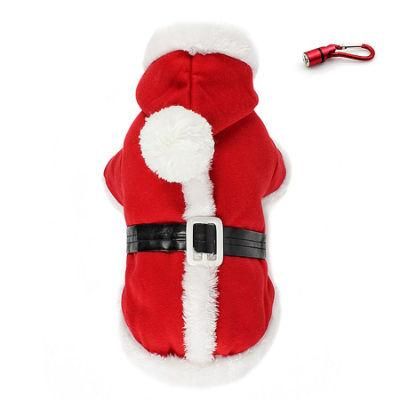 Wholesale Hoodie Cosplay Pet Clothes Santa Style Christmas Dog Costume for Dog Cat