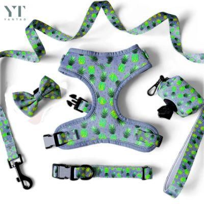 High Quality Sublimation Printed Neoprene Adjustable Reversible No Pull Dog Harness