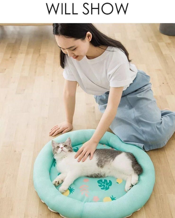 Summer Breathable Pet Mat Oxford Waterproof Cooling Cat Bed