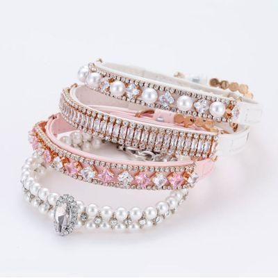 Luxury Pet Collar Small and Medium Dog Collar Collar Jewelry Suit