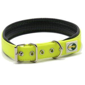 Waterproof Custom Dog Collar, Two Colors Mixed PVC Padded Dog Collar for Pet Walking
