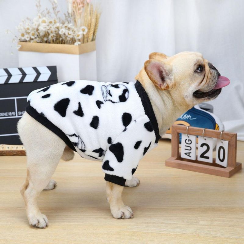 Wholesale Price Cute Warm Winter Suit for French Bulldog Cotton Fleece Pet Clothes//