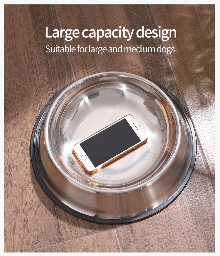 High Quality Melamine Dog Bowls Stainless Steel Pet Feeder Dog Food Feeding Bowl Anti-Slip Design