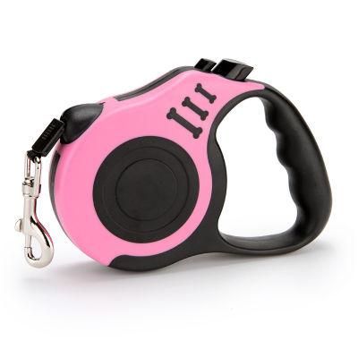 New Style Wholesale Custom Print Logo Pet Retractable Reflective Dog Nylon Leash for Running